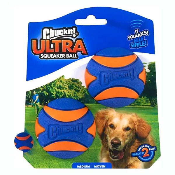 Chuckit! Ultra Squeaker Ball - 2 Pack