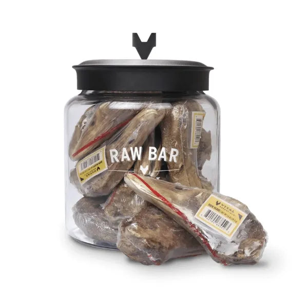 Vital Essentials Raw Bar Dog Treats - Duck Heads