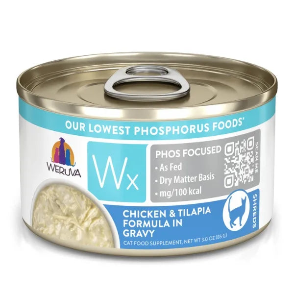 Weruva Wx Phos Focused - Chicken & Tilapia in Gravy Canned Cat Food